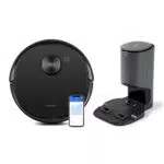 ECOVACS robot aspirapolvere e lavapavimenti con funzione di lavaggio attiva e navigazione intelligente + stazione di aspirazione automatica