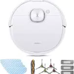 ECOVACS Deebot N8 Pro Care, aspirapolvere robotizzato da pavimento con accessori e 3 panni per la pulizia