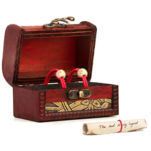 ELCORDONROJO Bracciali Coppia Filo Rosso del Destino