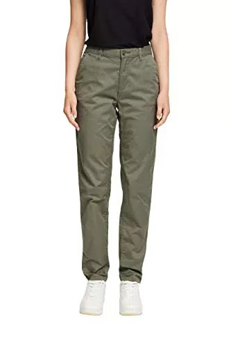 ESPRIT 990EE1B302 Pantaloni, 350/Khaki Green, Donna