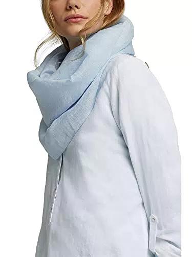 ESPRIT 991EA1Q307 Sciarpa, Blu, Taglia Unica Donna