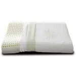 Evergreenweb - Cuscino 100% Lattice Doppia Onda per cervicale Tessuto Aloe Vera e Cotone Doppia Fodera Sfoderabile e Lavabile in Lavatrice