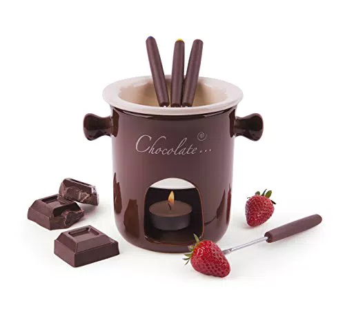 Excelsa Chocolate Servizio Fonduta Cioccolato 7 Pezzi