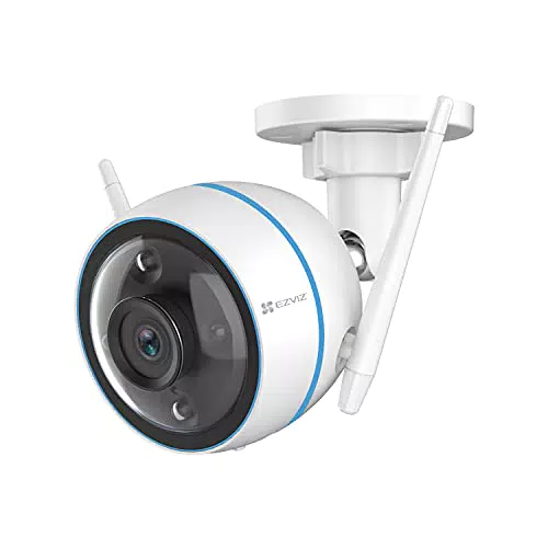 EZVIZ CTQ3N Telecamera WiFi Esterno 1080p, Videocamera Sorveglianza Esterno WiFi con Visione Notturna a Colori 30m