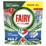 Fairy Platinum Detersivo Pastiglie Lavastoviglie Plus, 28 pastiglie