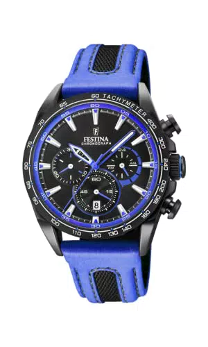 Festina Orologio Cronografo Quarzo Unisex Adulto con Cinturino in Pelle F20351/2
