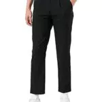 find. Regular Fit Pleated Formal, Pantaloni Uomo, Nero