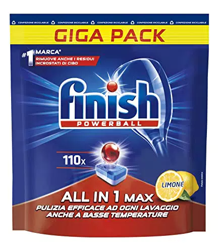 Finish Power All in 1 Pastiglie Lavastoviglie al Limone