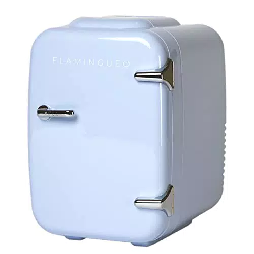 Flamingueo Mini Frigo - Frigorifero Piccolo 4L, Frigo 12V e 220Vini Frigo da Camera
