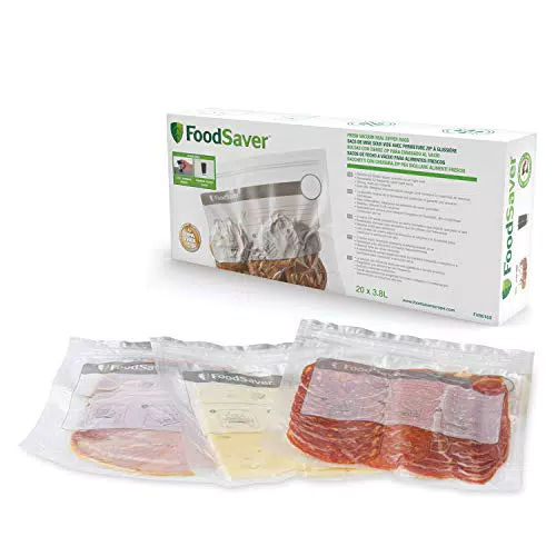 FoodSaver - Sacchetti per sottovuoto riutilizzabili con chiusura lampo