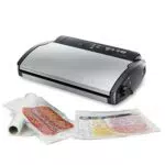 FoodSaver V2860 Macchina Sottovuoto per Alimenti, nero/argento
