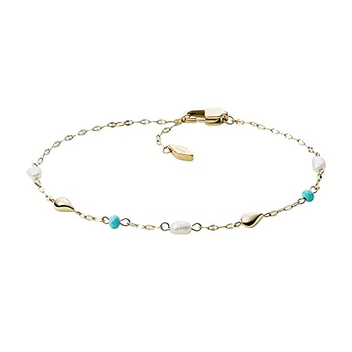 Fossil Bracciale in Acciaio Inossidabile Dorato da Donnaulticolore