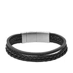 Fossil Bracciale Intrecciato Uomo non di metallo JF02935001