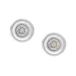 Fossil, Orecchini a Perno Evil Eye da Donna Color Argento con Madreperla Jfs00551040