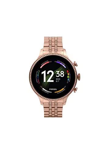 Fossil Smartwatch GEN 6 FTW6077 in Acciaio, oro rosa