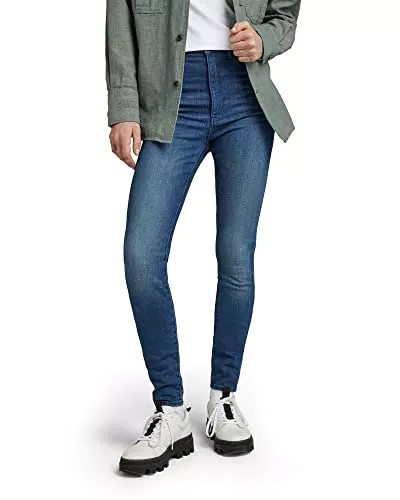 G-STAR RAW Kafey Ultra High Skinny Jeans Donna, Blu