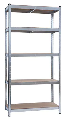 Garden Friend Scaffale In Metallo E Mdf, Argento, ‎90 x 40 x 180 cm; 10 Kg