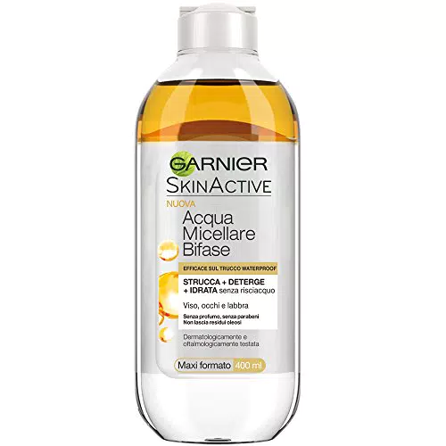 Garnier Acqua Micellare Bifasetrucca, Deterge e Idrata Senza Risciacquo