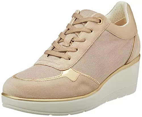Geox Donna D Ilde A Sneakers Donna, Beige