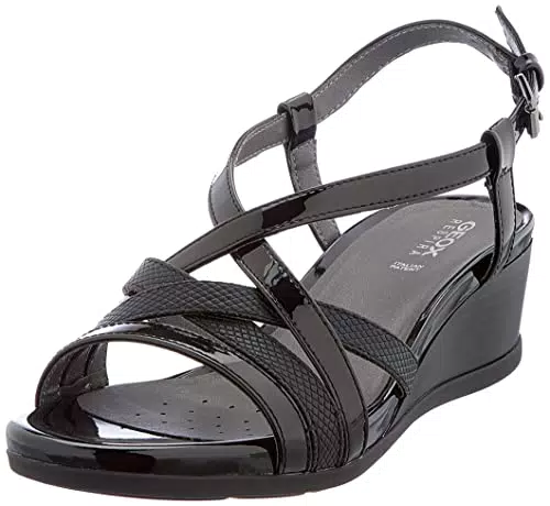 Geox Sandali da Donna, Nero