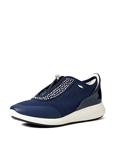 Geox D Ophira Eneakers Donna, Blu