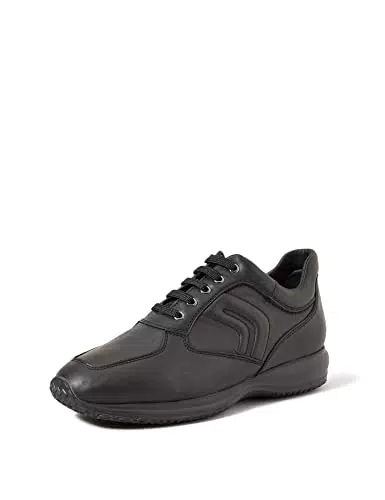 Geox U Happy Art. Hneakers Uomo, Nero