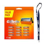 Gillette Fusion 5 Lamette da Barba, 12 Ricambi da 5 Lame