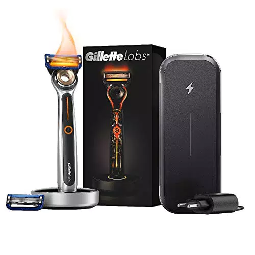Gillette Labs Regolabarba Uomo, Rasoio a Mano Libera Riscaldato