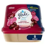 Glade Gel Bagno - Profumatore per ambienti, Fragranza Luscious Cherry & Peony