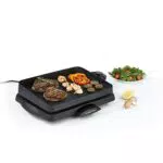 Gourmetmaxx Barbecue elettrico da tavolo con superficie in alluminio pressofuso
