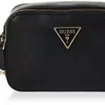 Guess Noelle Crossbody Camera, Borsa Donna, Black, Taglia Unica