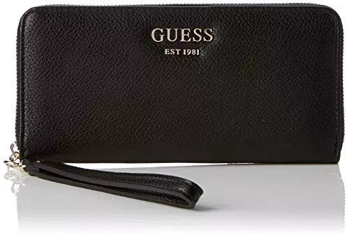 Guess Vikky Slg Large Zip Around Portamonete, Donna