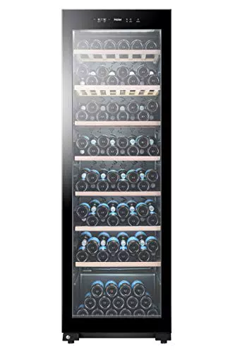 Haier WS171GA Cantinetta Vino Refrigerata, 171 Bottiglieuci a LED e Vetro anti UV