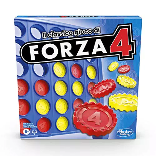 Hasbro Gaming Forza 4 - Gioco Da Tavolo Di Strategia - Versione Italiana 6+ Anni