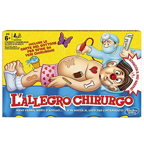 Hasbro Gaming L'Allegro Chirurgo, Gioco In Scatola, dai 6 Anni in Su