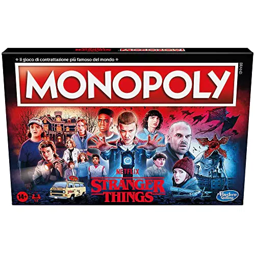 Hasbro Gaming Monopoly Stranger Things, Gioco Da Tavolo Per Adulti E Adolescenti Dai 14 Anni In Suulticolore