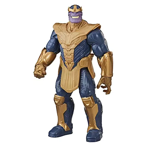 Hasbro Marvel Avengers - Titan Hero Series Blast Gear, Action figure di Thanos (classe Deluxe)