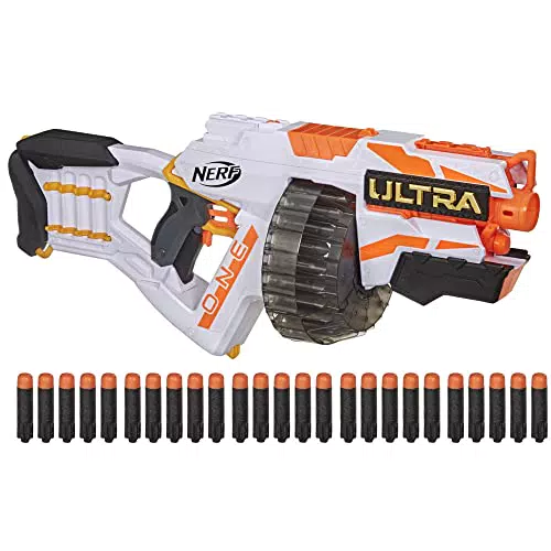 Hasbro Nerf Ultra One Blaster Motorizzato, 25 Dardi Nerf Ultra - Compatibile soltanto con i dardi Nerf Ultra One