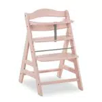 Hauck Seggiolone Pappa in Legno Alpha+ - Resistente al Ribaltamento - Seggiolone Evolutivo da 6 mesi fino a 90 kg - Rosa