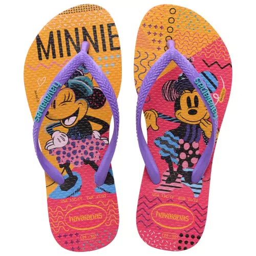 Havaianas Slim Disney, Infradito Bambina con fantasia Minnie Rosa