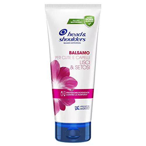 Head & Shoulders Balsamo Antiforfora per Cute e Capelli Lisci e Setosi