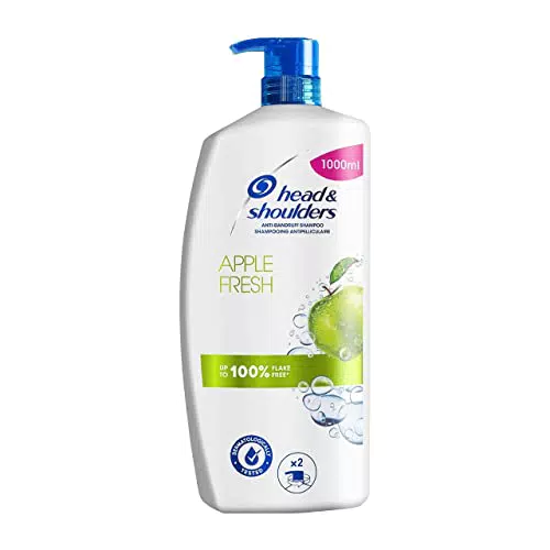Head & Shoulders Shampoo antiforfora apple Fresh, 1000ml Confezione Grande