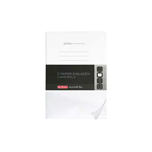 herlitz 50034093 - Ricarica per quaderni Flex, A4, 2 x 40 fogli a righe
