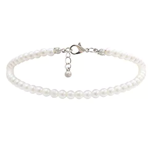 Holibanna Cavigliera da Spiaggia per Donna Gioielli Alla Caviglia Perla Cavigliera Elegante Decorazione Alla Caviglia Cavigliera Artificiale Accessori Piede Gioielli per Le Donne