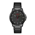 Hugo Orologio Analogico al Quarzo da Uomo con Cinturino in Acciaio Inossidabile Nero - 1530187