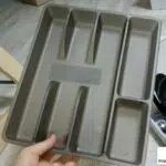 Ikea SMÄCKER Portaposate in Grigio