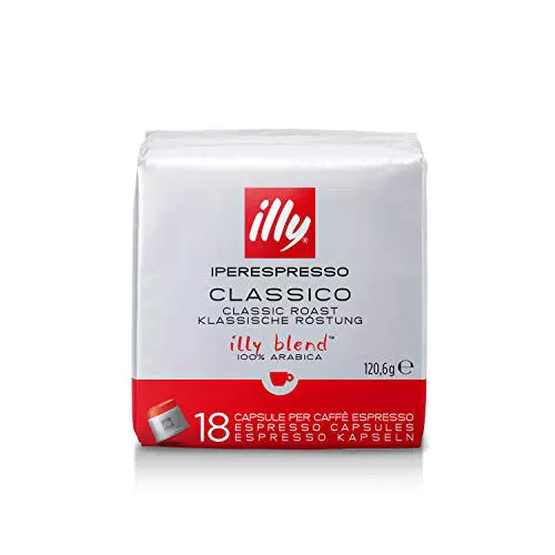 illy Capsule Caffè Iperespresso Tostato CLASSICO, 6 Confezioni da 18 Capsule