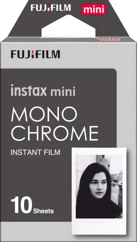 instax mini pellicola istantanea Monocromatica, confezione da 10 scatti