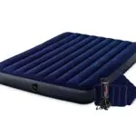 Intex 64765 Materasso Matrimoniale Gonfiabile, Blu, 152x203x25 cm