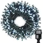 iShabao Luci Natale Esterno 20M 200 LED Luci Albero di Natale Catena Luminose Bianco Luci Natalizie da Esterno ed Interno Ideale per Addobbi Albero di Natale Balcone Giardino